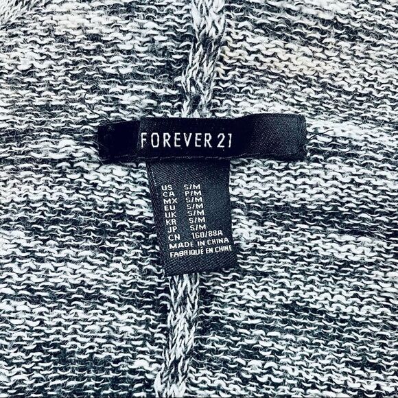 Forever 21 Heathered Open Front 3/4 Sleeve Cardigan - Picture 7 of 8